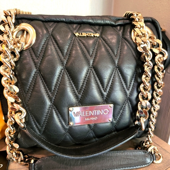Valentino Handbags - Valentino Milano Gold Chain Handbag